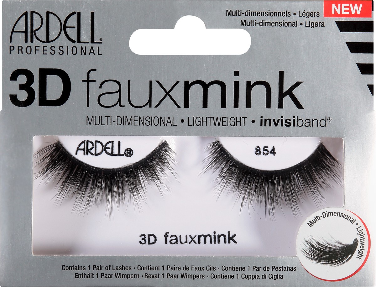 slide 6 of 9, Ardell 3D Faux Mink Invisiband 854 Lashes 1 ea, 1 ct