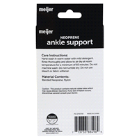 slide 2 of 5, Meijer Ankle Support Neoprene Brace, 1 ct