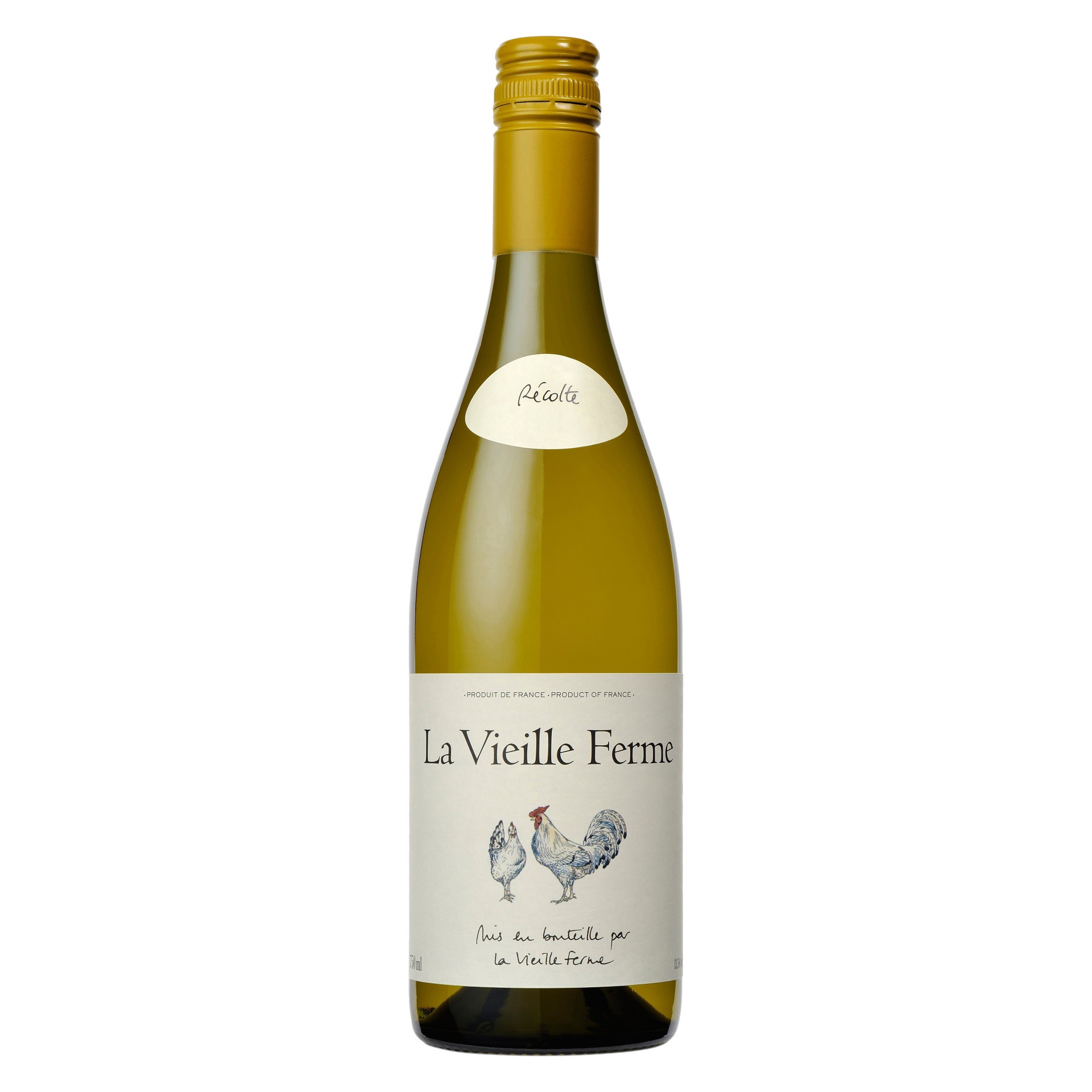 slide 1 of 1, La Vieille Ferme Blanc White Wine Bottle, 750 ml