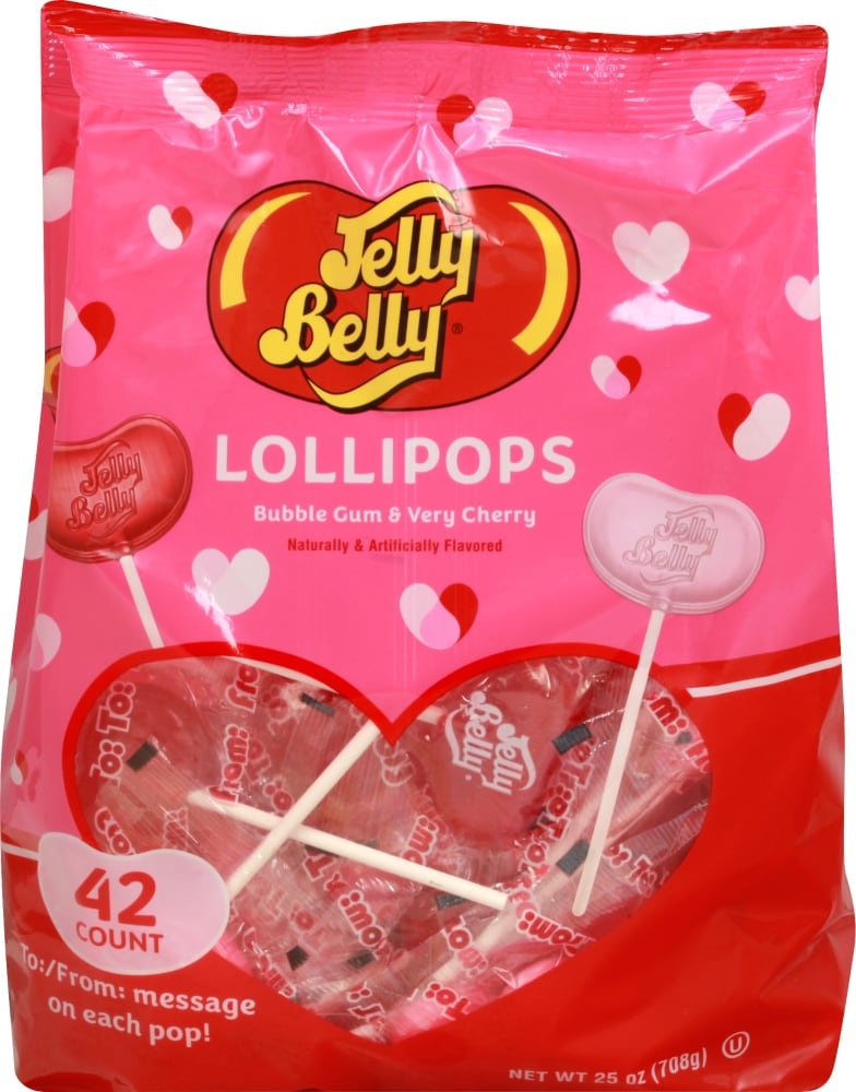 slide 1 of 1, Adams & Brooks Jelly Belly Lollipops, 25 oz