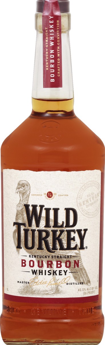 slide 5 of 6, Wild Turkey Bourbon, 1L, 1 liter