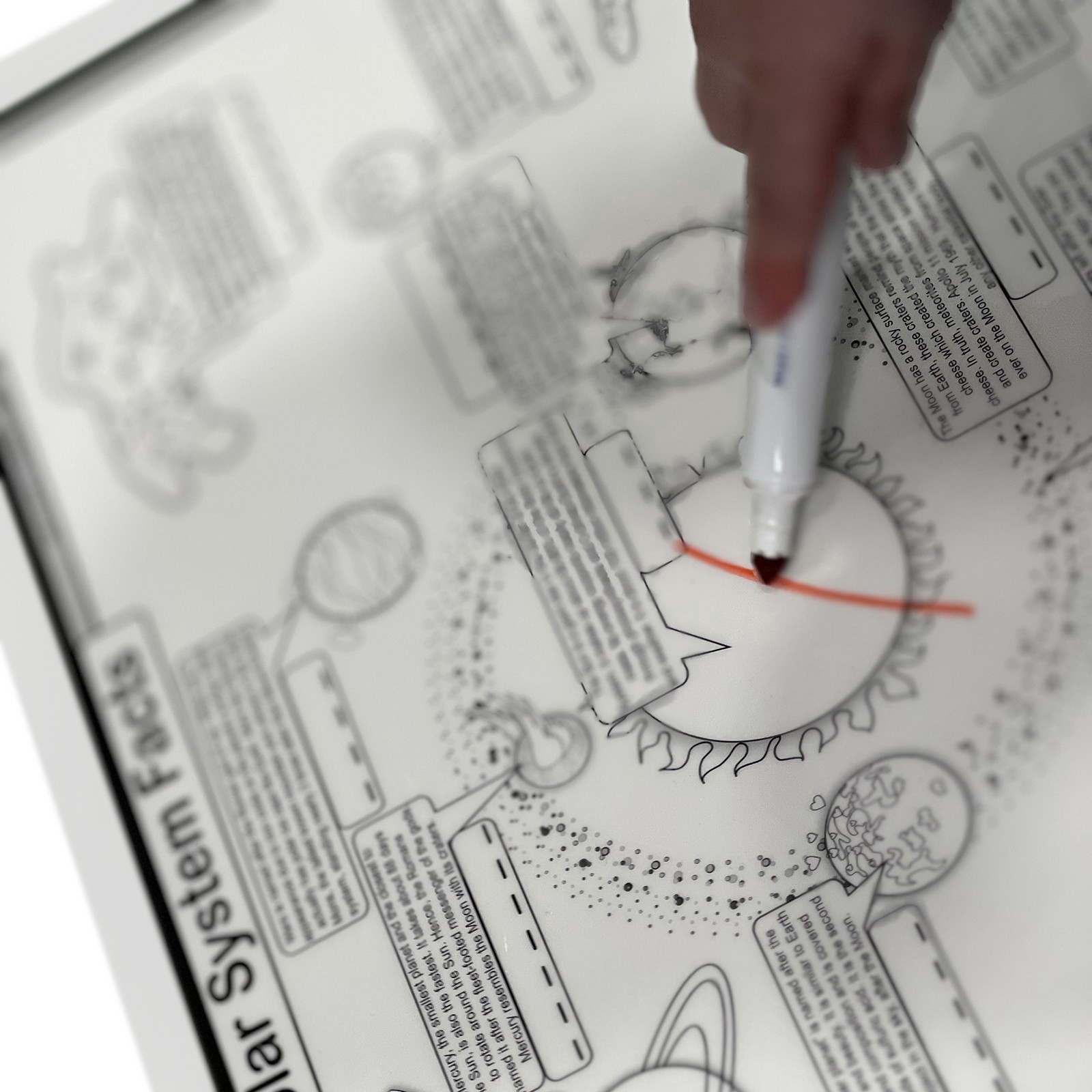 slide 5 of 5, Tot Talk Solar System Placemat, 17.5 in x 11.5 in