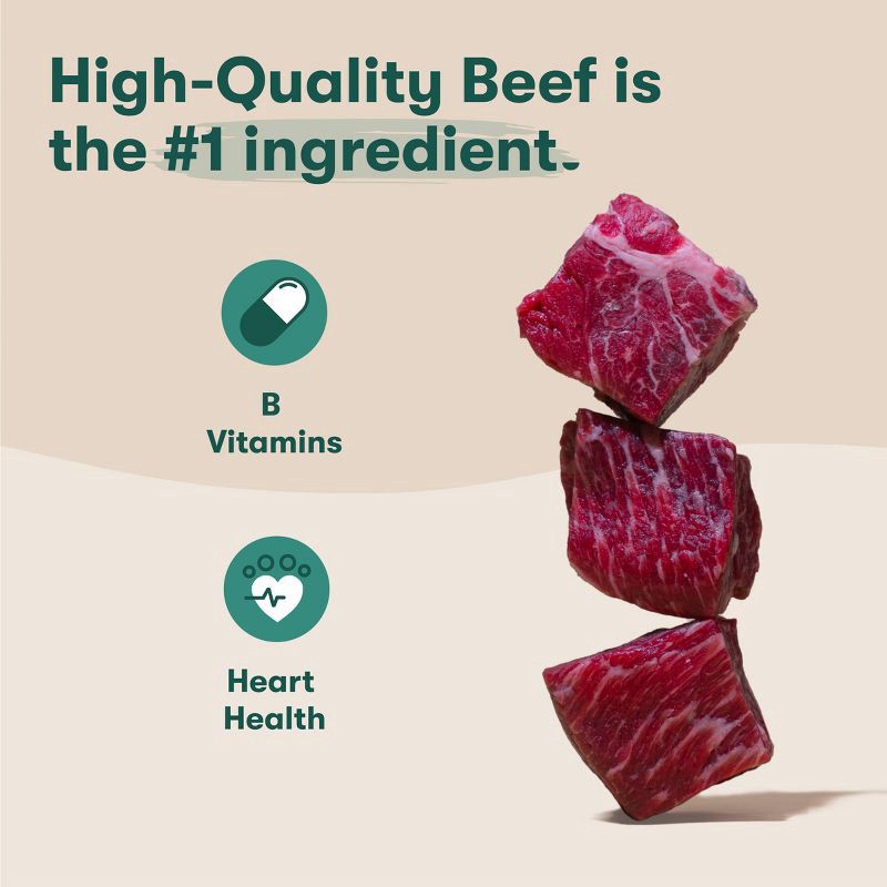 slide 4 of 9, Jinx Beef Bone Broth Biscuits, Crunchy Dry Dog Treats, 16 oz Bag, 16 oz