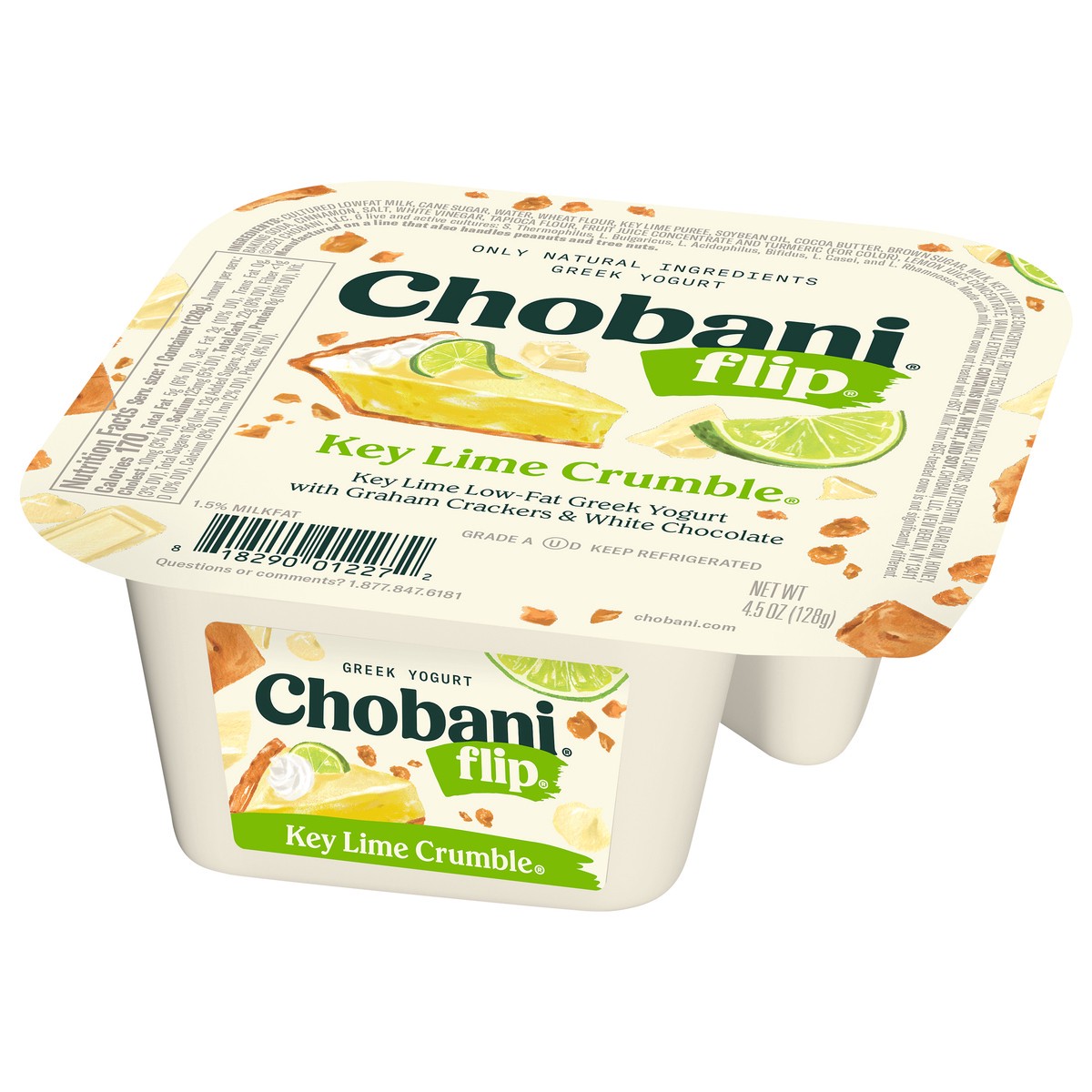 slide 3 of 9, Chobani Flip Key Lime Crumble Low Fat Greek Yogurt - 4.5oz, 4.5 oz