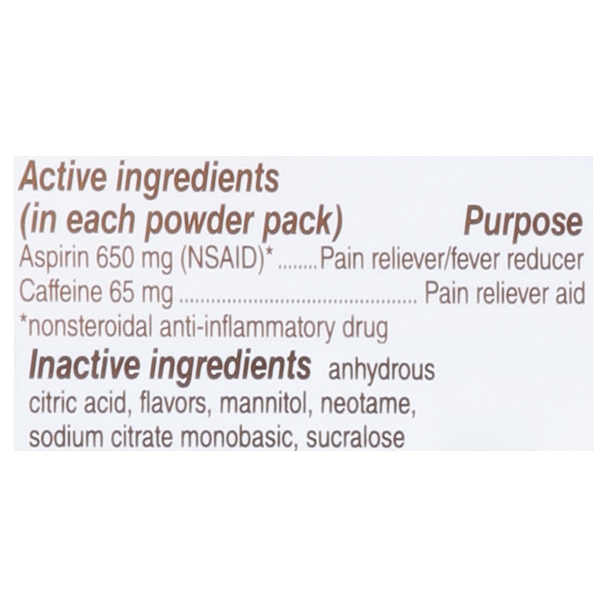 slide 10 of 15, Bayer 650 mg Raspberry Flavor Rapid Relief 20 Powder Packs, 20 ct