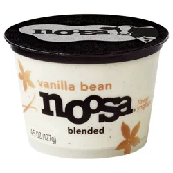 Noosa Blended Vanilla Bean Finest Yogurt 4.5 oz
