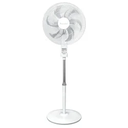Professional Series Oscillating Fan Stand with Remote - White