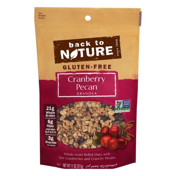 slide 1 of 2, Back to Nature Gluten Free Cranberry Pecan, 11 oz