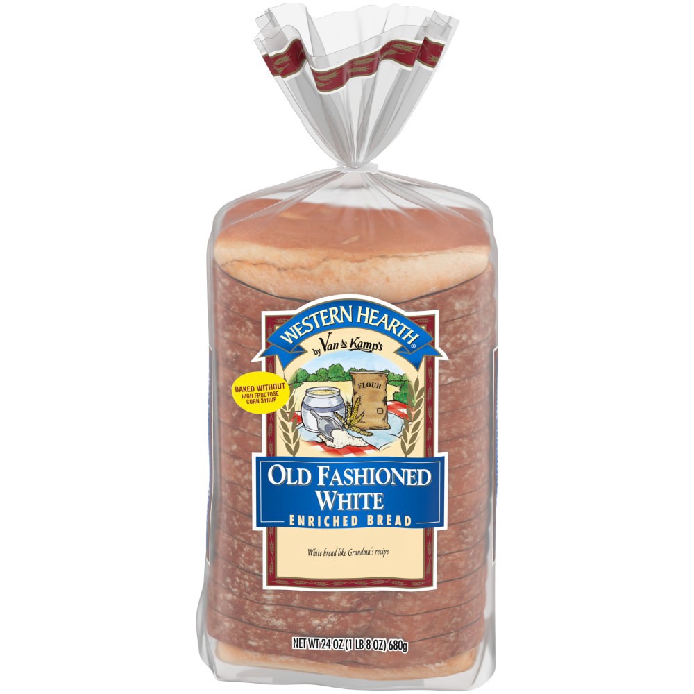 slide 2 of 3, Western Hearth Old Fashioned White Enriched Bread, 24 oz