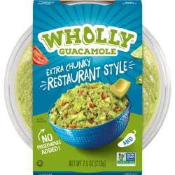 Wholly Extra Chunky Restaurant Style Guacamole 7.5 oz