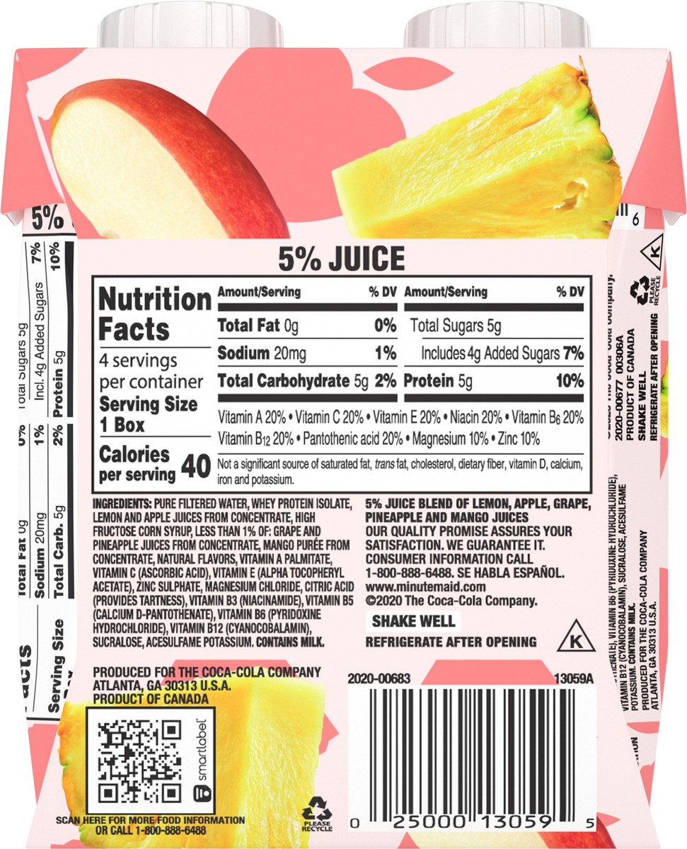 slide 2 of 11, Minute Maid Super Jc Fruit Punch Cartons, 8.12 fl oz, 4 Pack, 4 ct