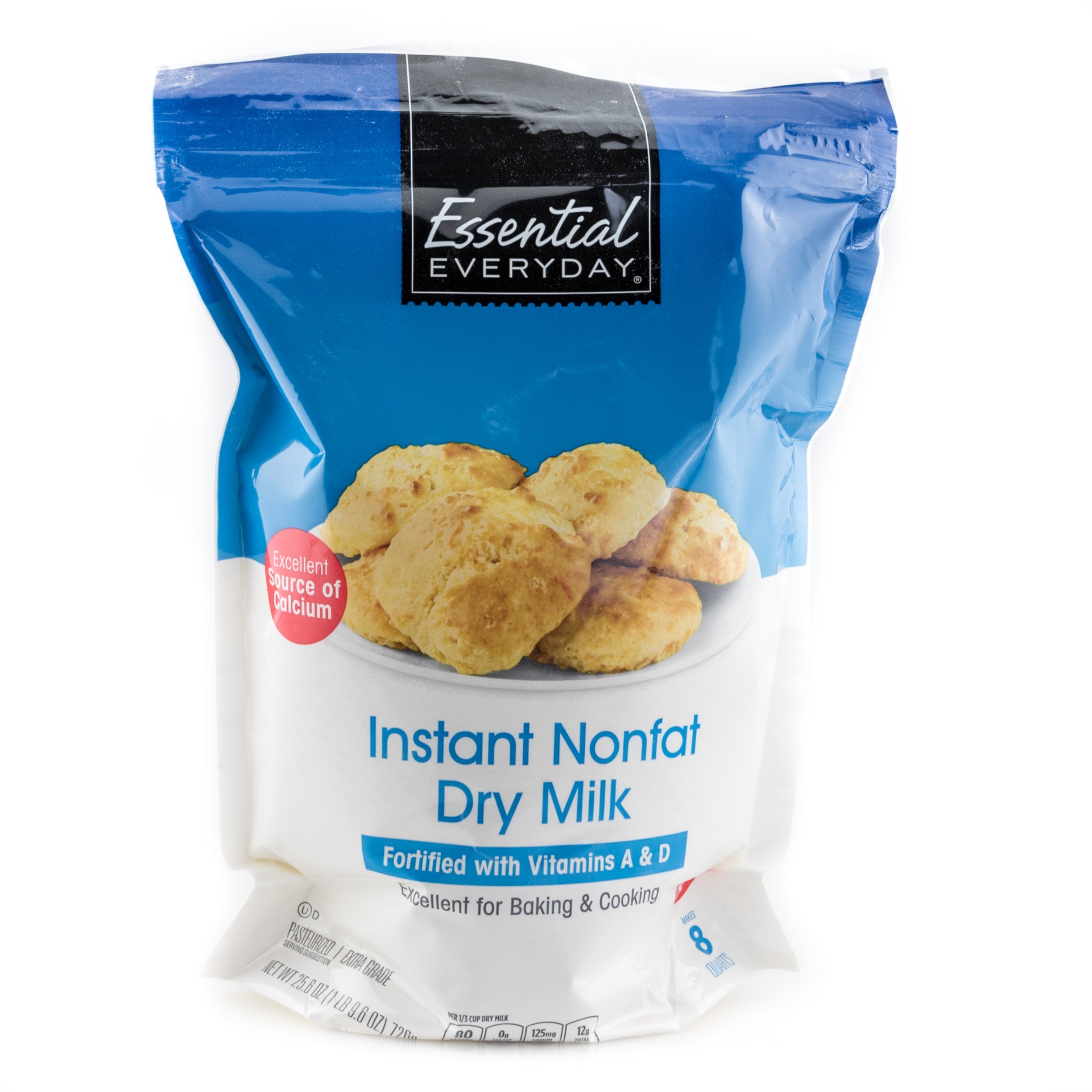 slide 1 of 1, Essential Everyday Non Fat Dry Instant Milk, 25.6 oz