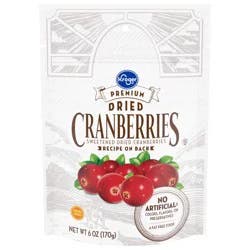 Kroger Dried Cranberries - 6 oz