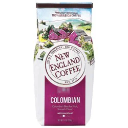 New England Coffee Freshly Ground 100% Arabica Medium Roast Colombian Supremo Coffee 11 oz