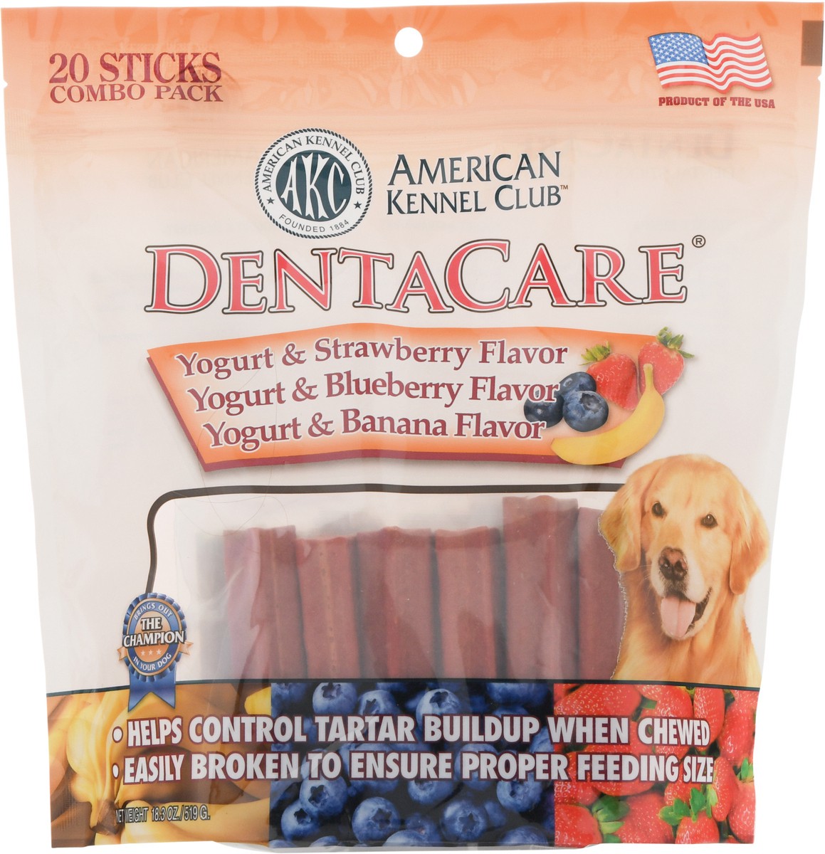 slide 1 of 9, American Kennel Club Dentacare Yogurt Treats For Dogs, 20 ct