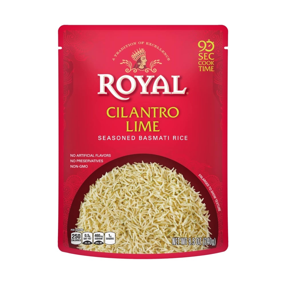 slide 1 of 1, Royal Cilantro Lime Seasoned Basmati Rice, 8.5 oz