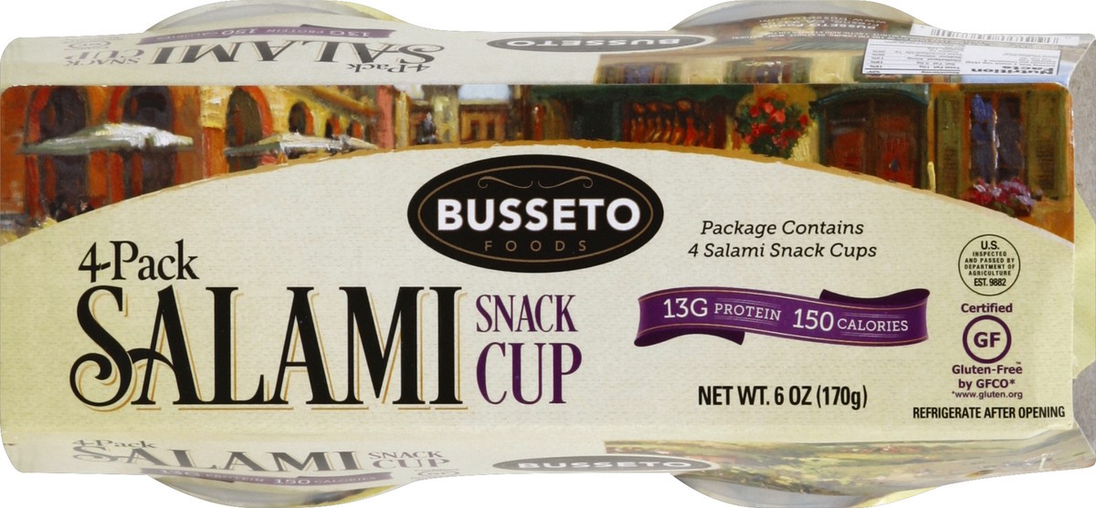 slide 2 of 5, Busseto Foods Salami 4 ea, 4 ct