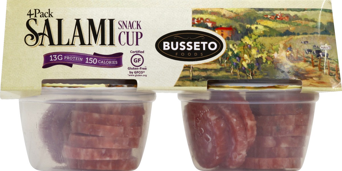 slide 1 of 5, Busseto Foods Salami 4 ea, 4 ct