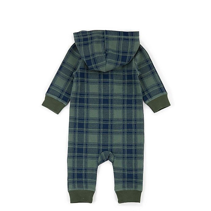 slide 2 of 2, Sovereign Code Plaid Hooded Coverall - Green/Navy, 1 ct