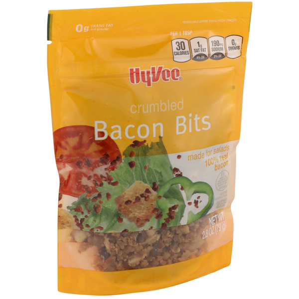slide 1 of 1, Hy-vee Crumbled Bacon Bits, 2.8 oz