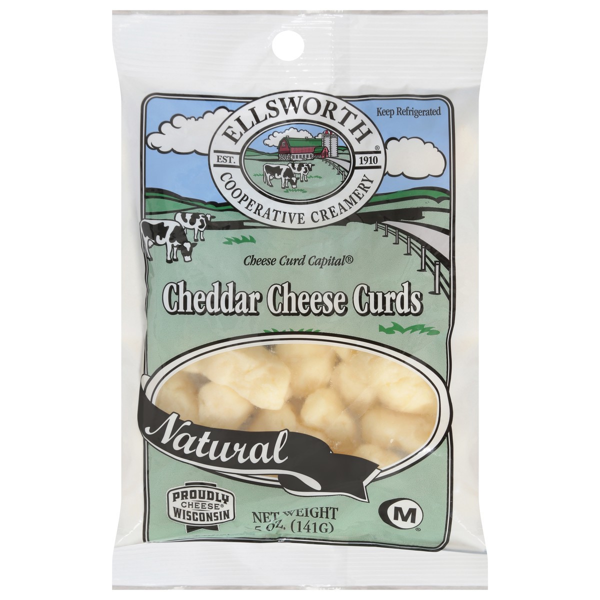 slide 1 of 9, Ellsworth Cooperative Creamery Cheddar Cheese Curds, 5 oz