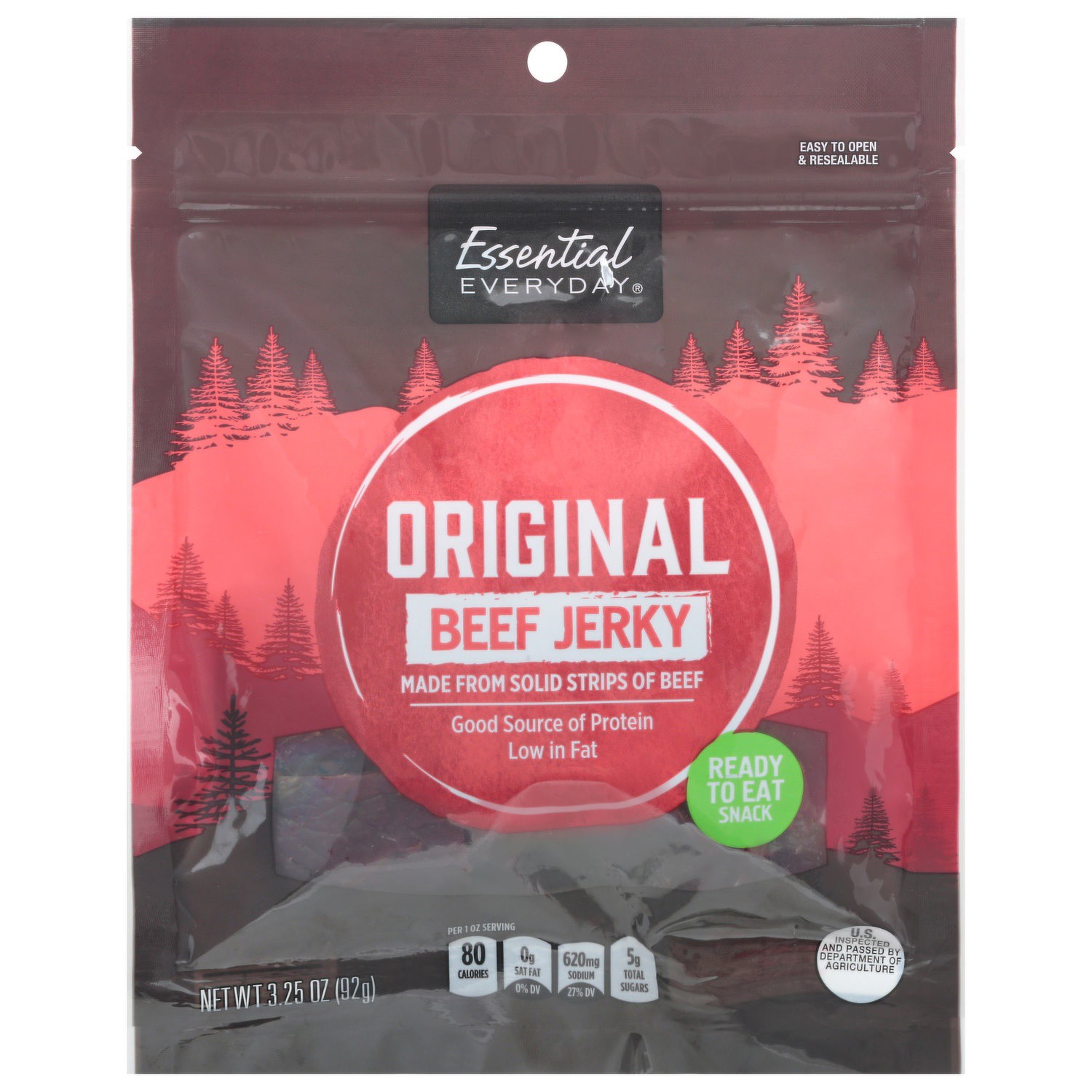 slide 1 of 1, Essential Everyday Original Beef Jerky, 3.25 oz