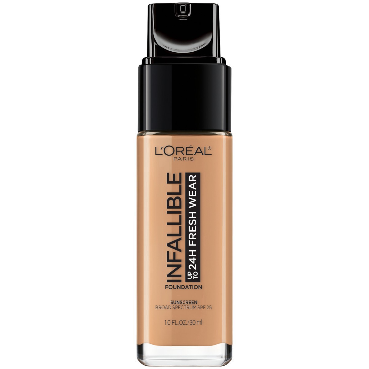 slide 2 of 30, L'Oréal Infallible 24HR Fresh Wear Foundation with SPF 25 - 490 Golden Amber - 1 fl oz, 1 oz