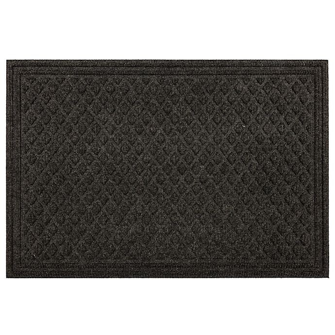 slide 1 of 5, Mohawk Home Diamond Grid Impressions Indoor/Outdoor Accent Rug - Onyx, 2 ft x 3 ft