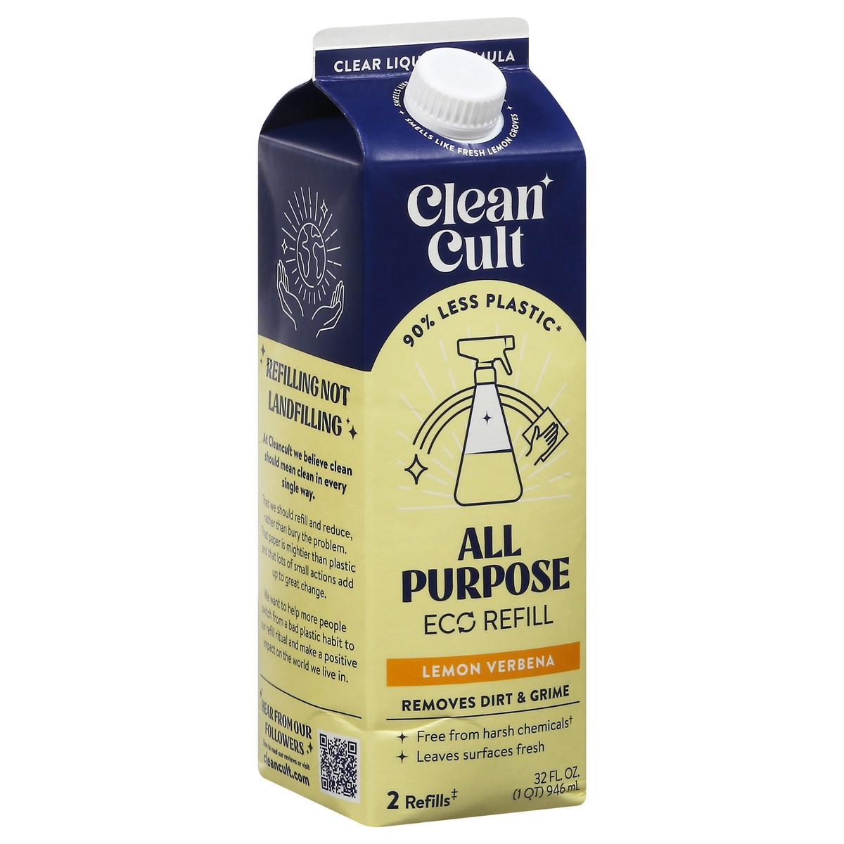 slide 9 of 13, Cleancult Eco Refill All Purpose Lemon Verbena Cleaner 32 fl oz, 32 fl oz