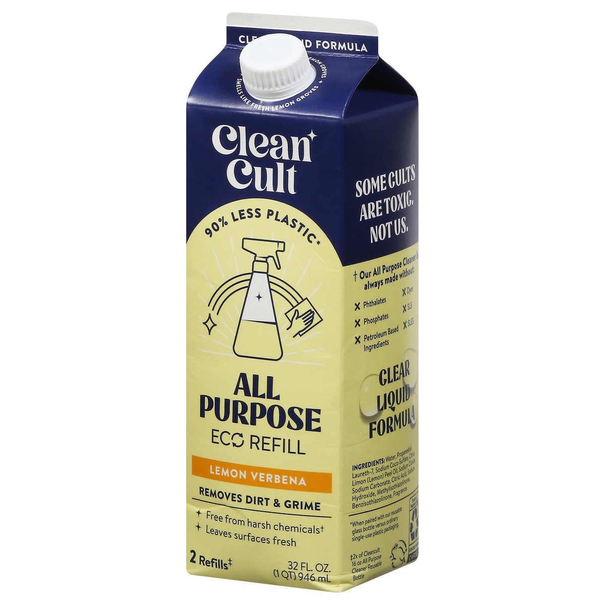 slide 10 of 13, Cleancult Eco Refill All Purpose Lemon Verbena Cleaner 32 fl oz, 32 fl oz