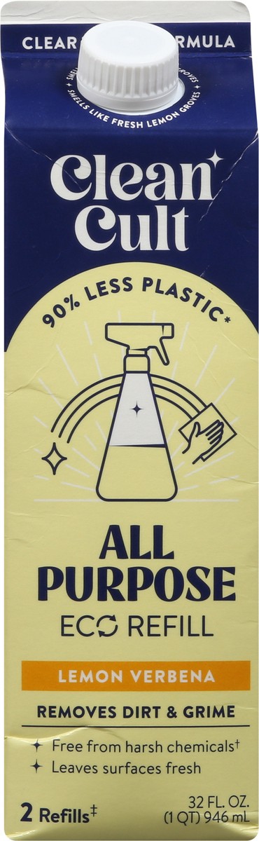 slide 4 of 13, Cleancult Eco Refill All Purpose Lemon Verbena Cleaner 32 fl oz, 32 fl oz