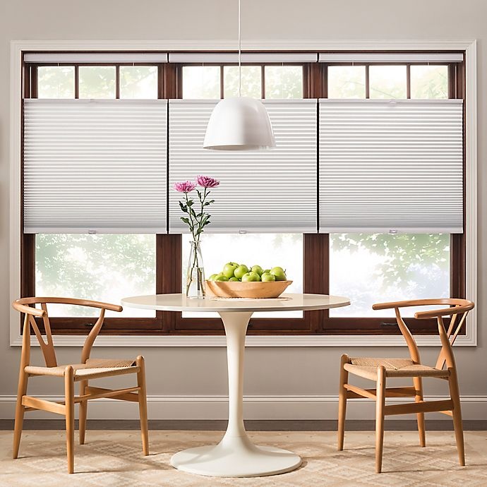 slide 1 of 1, Real Simple Top-Down Bottom-Up Cordless Cellular Shade - White, 28.5 in x 72 in