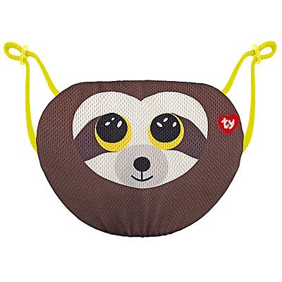 slide 1 of 1, TY Beanie Boo Dangler-Brown Sloth Protective Face Mask, 1 ct