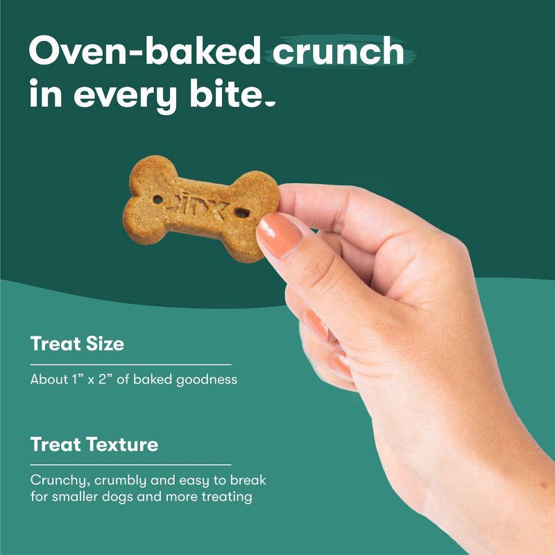slide 9 of 9, Jinx Chicken Bone Broth Biscuits, Crunchy Dry Dog Treats, 16 oz Bag, 16 oz