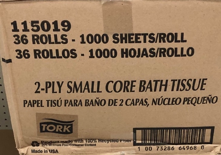 slide 1 of 1, Tork Case Of Singl Roll Batch Tissue, 36 ct