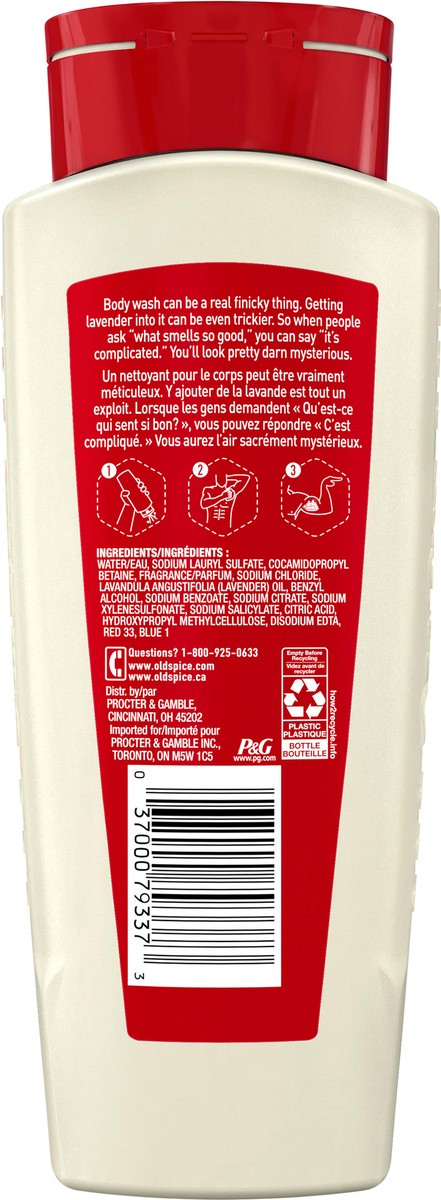 slide 5 of 5, Old Spice Men's Body Wash Relax with Lavender, 16 oz, 16 fl oz