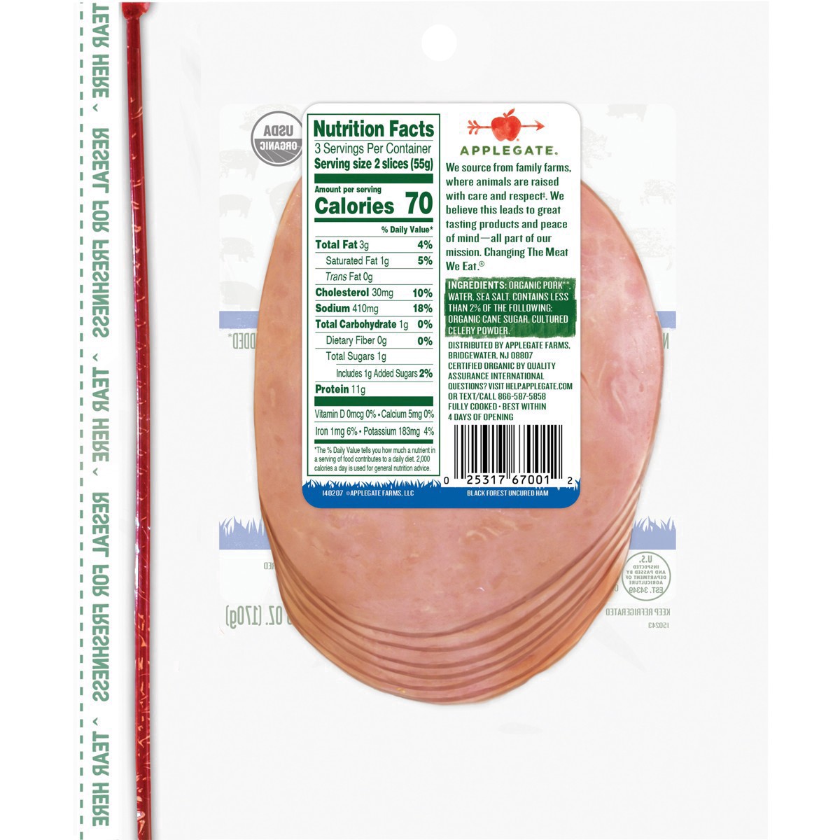 slide 44 of 60, Applegate Ham, 6 oz