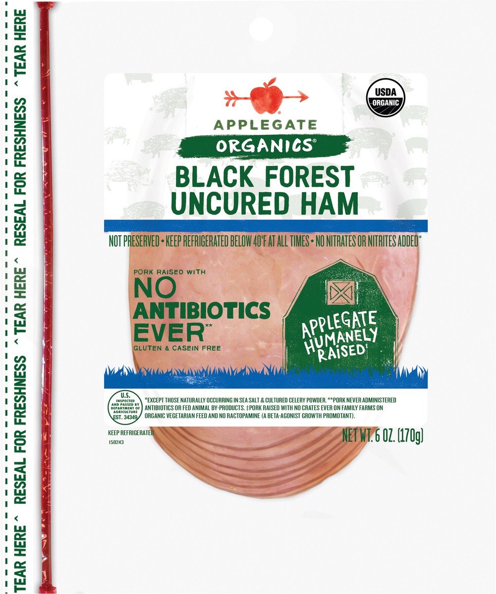 slide 1 of 60, Applegate Ham, 6 oz