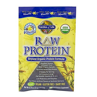slide 1 of 1, Garden of Life Vanilla Raw Protein Packet, 0.79 oz