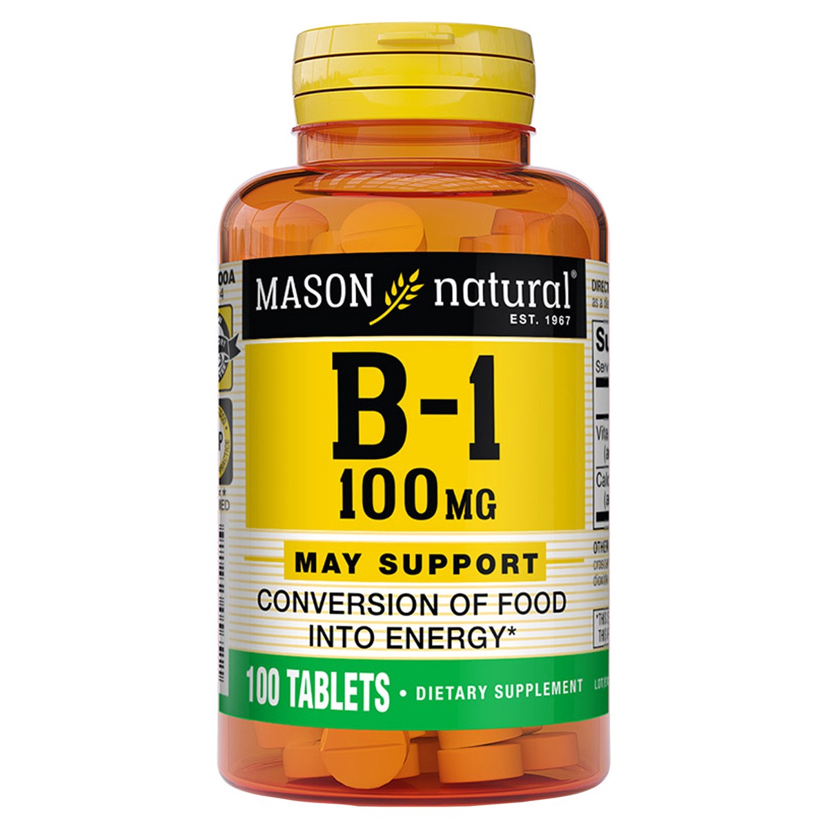 slide 7 of 9, Mason B-1 100mg Tablets, 100 ct