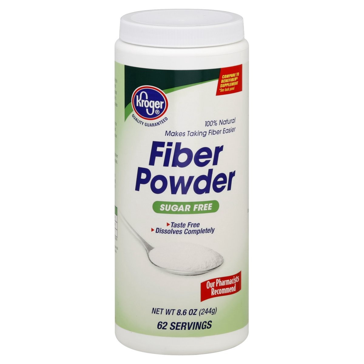 slide 1 of 1, Kroger Fiber Powder, 8.6 oz