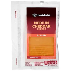 Harris Teeter Medium Cheddar Cheese Slices