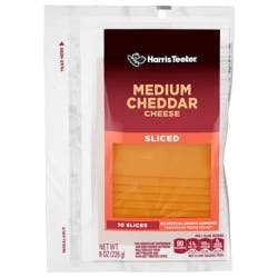 Harris Teeter Medium Cheddar Cheese Slices