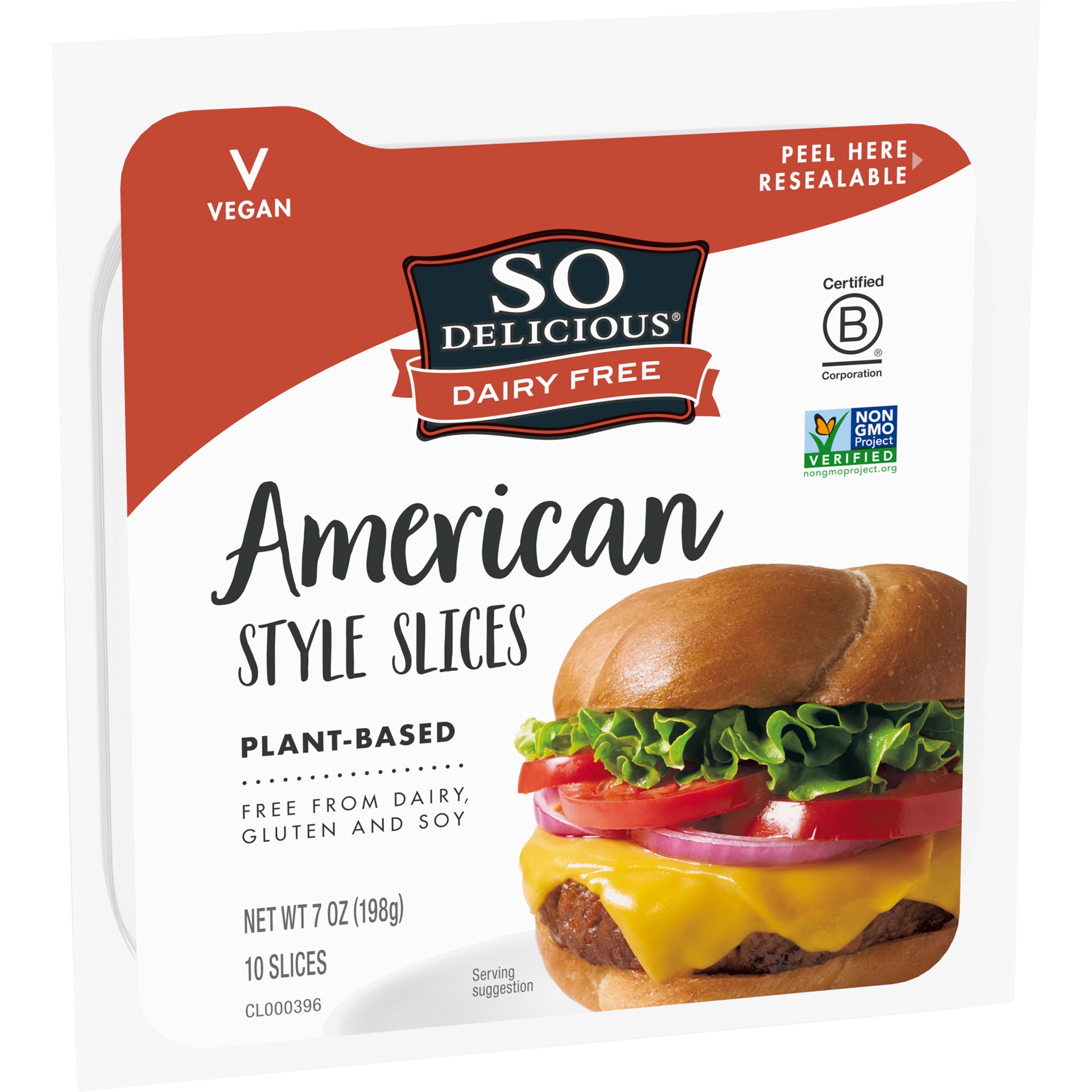 slide 3 of 5, So Delicious Dairy Free American Style Slices, 7 oz. Pack, 10 Slices, Vegan, Cheese Alternative, Non-GMO Project Verified, 7 oz