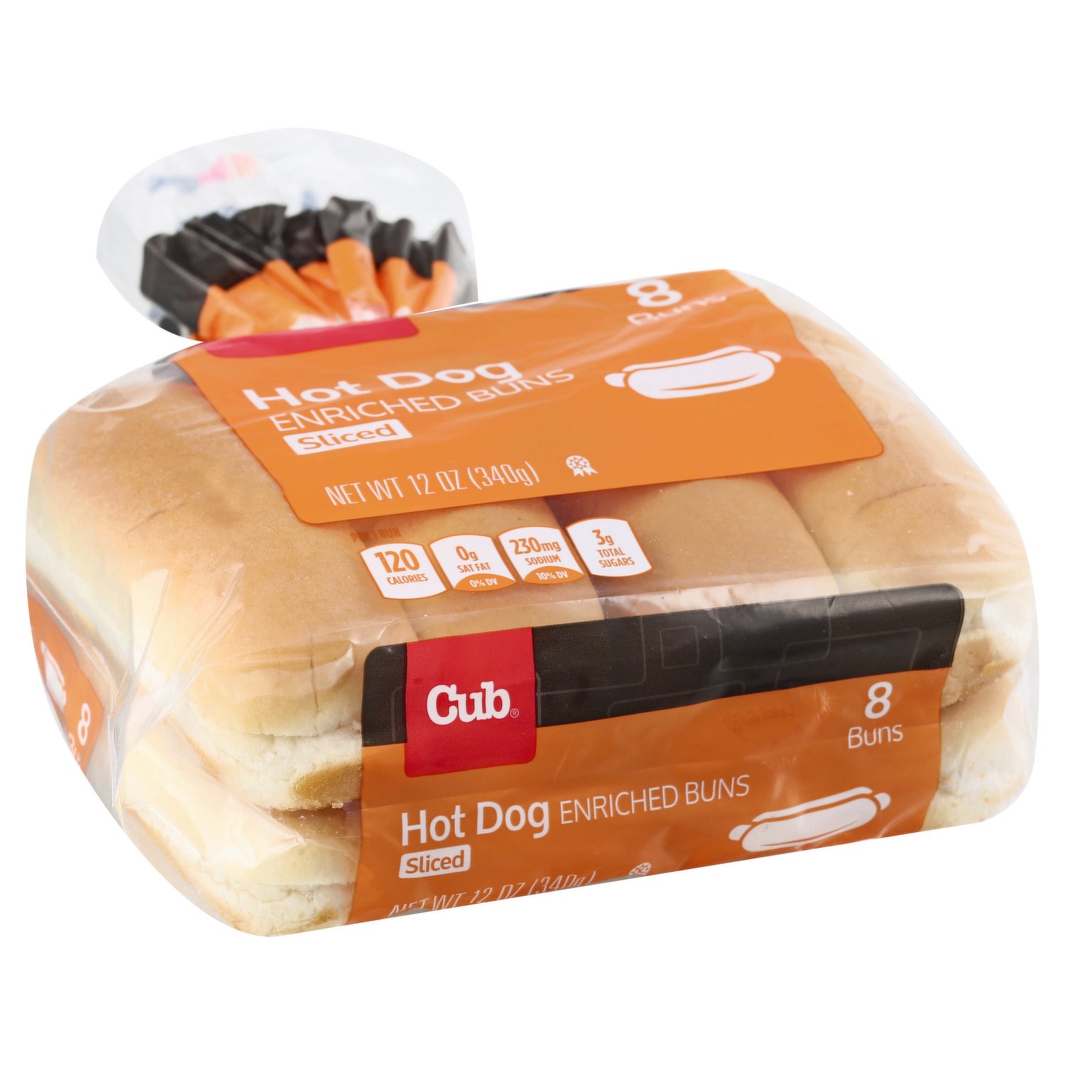 slide 1 of 1, Cub Hot Dog Buns 8Ct, 11 oz