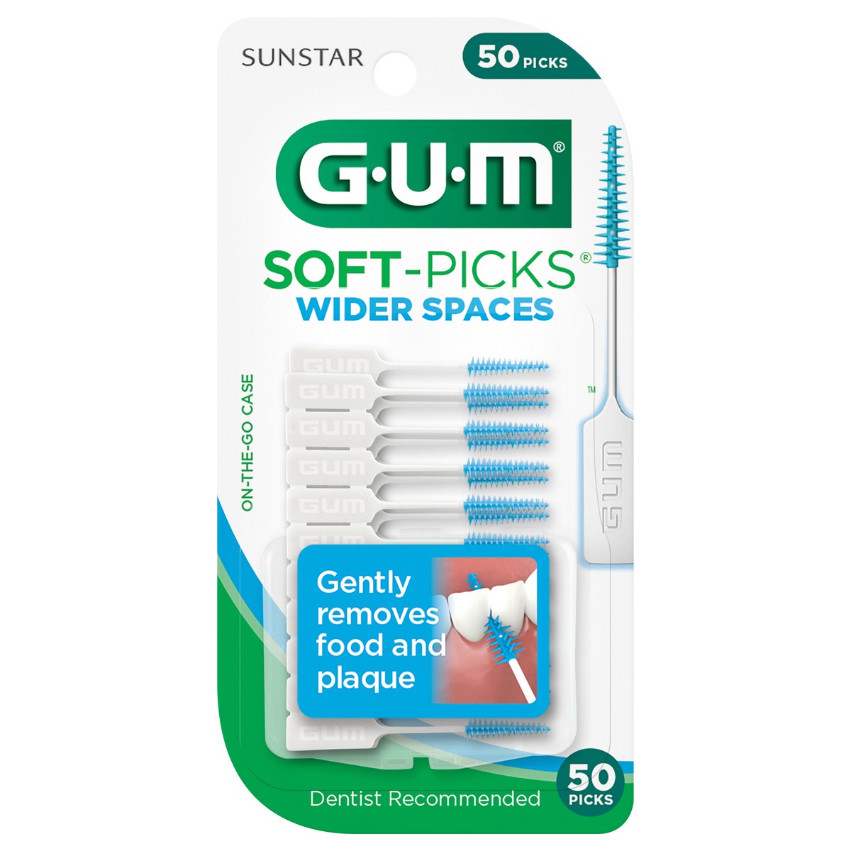 slide 2 of 5, G-U-M Wider Spaces Soft-Picks 50 ea, 50 ct