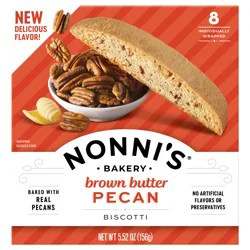 Nonni's Biscotti Brown Butter Pecan, 8 count, 5.52 oz