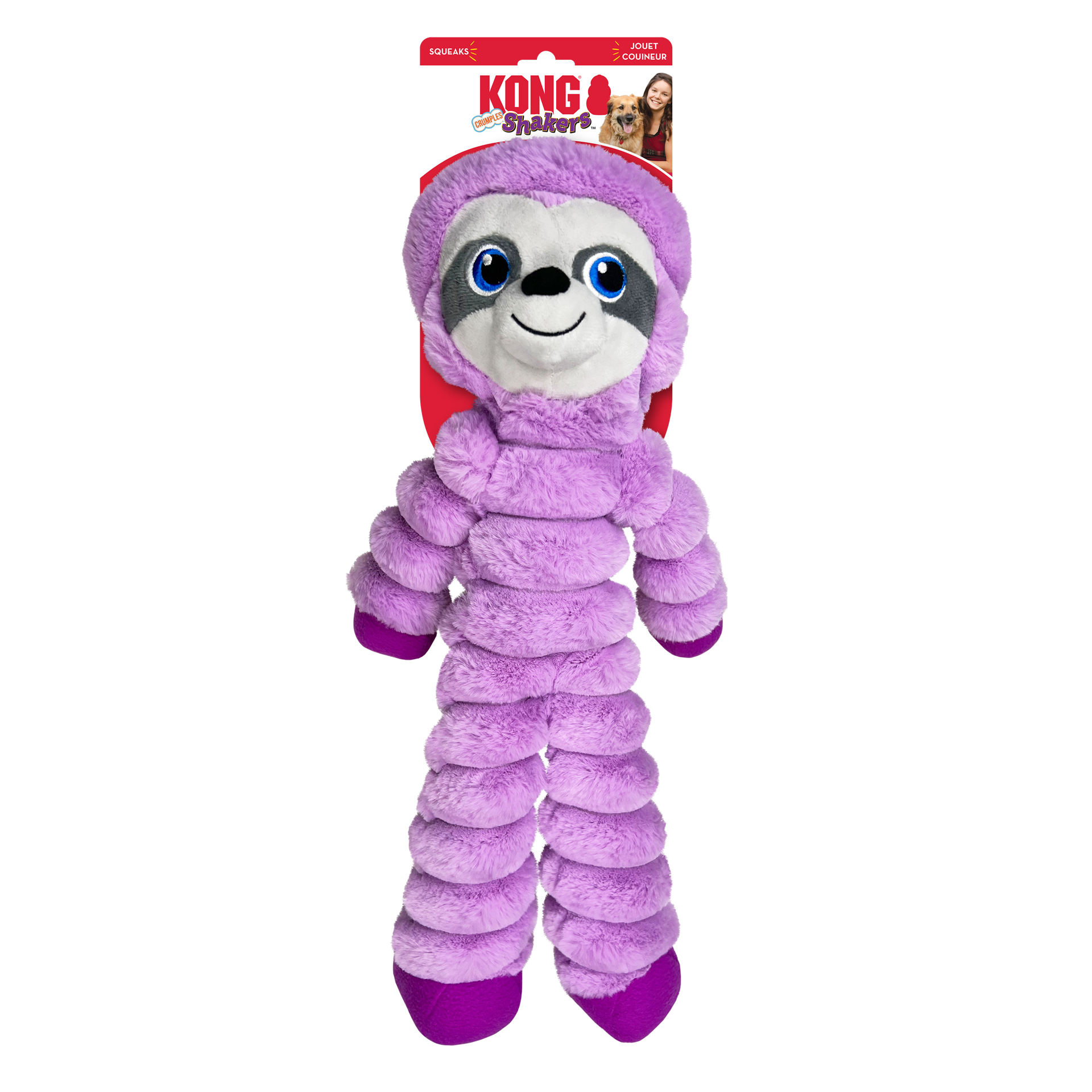 slide 3 of 3, KONG Shakers™ Crumples Sloth XL, 1 ct