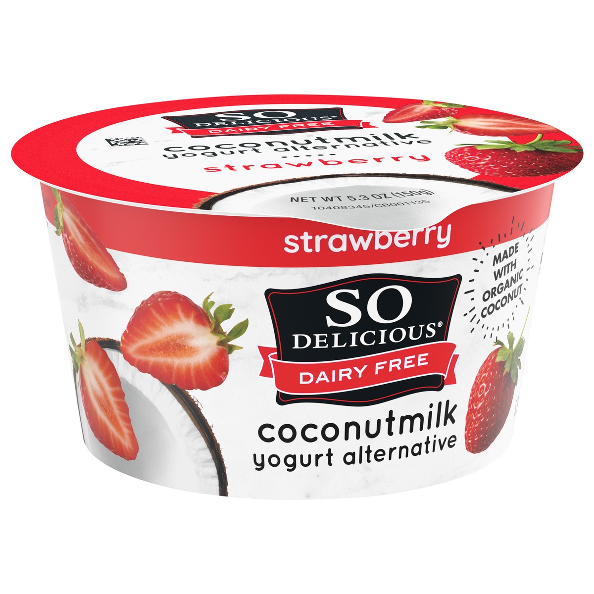 slide 9 of 9, So Delicious Strawberry Coconut Milk Yogurt, 5.3 Oz., 5.3 oz