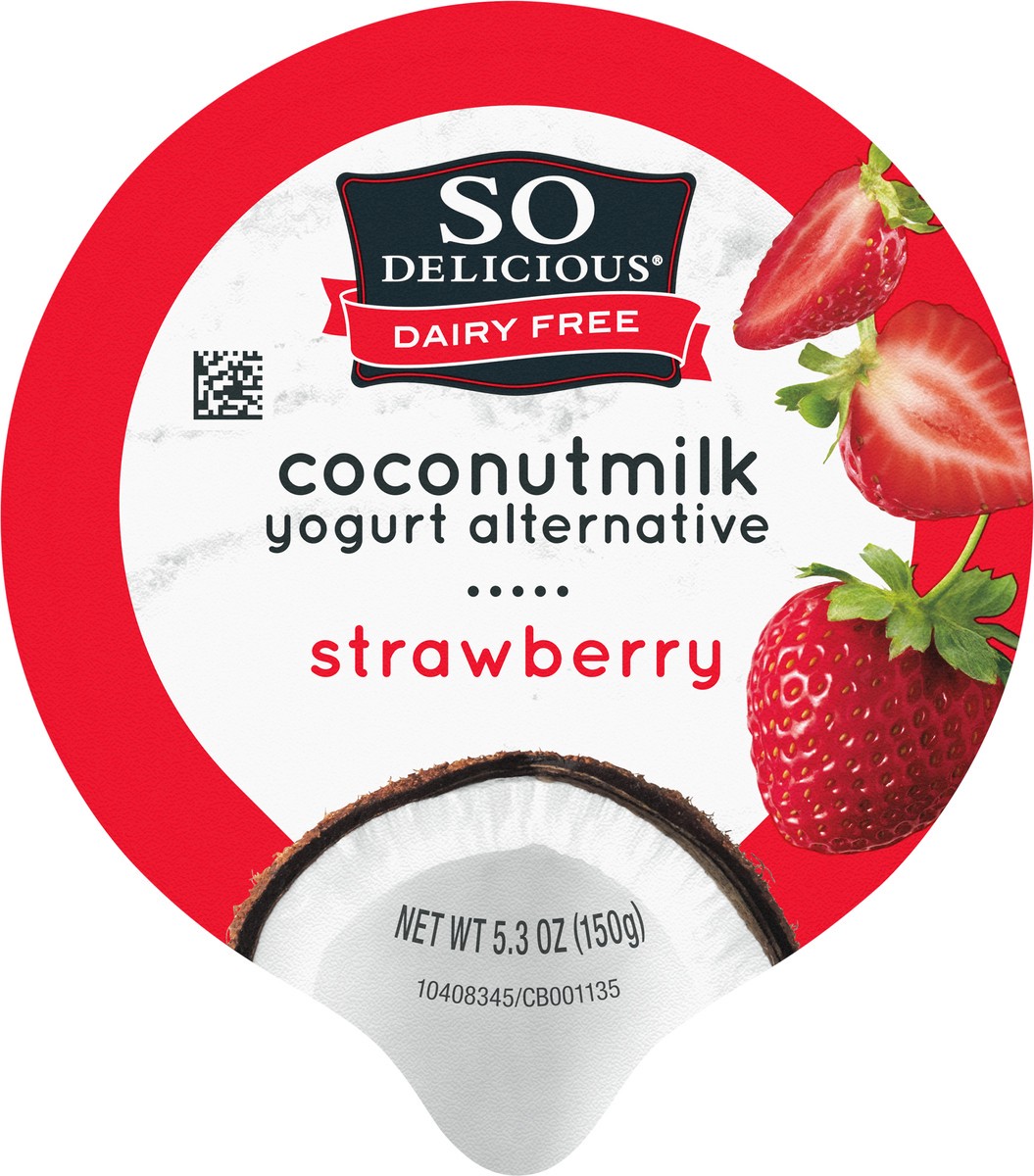 slide 3 of 9, So Delicious Strawberry Coconut Milk Yogurt, 5.3 Oz., 5.3 oz